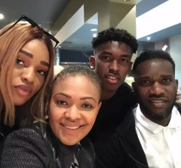 Football Star, JayJay Okocha Pictured With His Lovely Family (Photos)